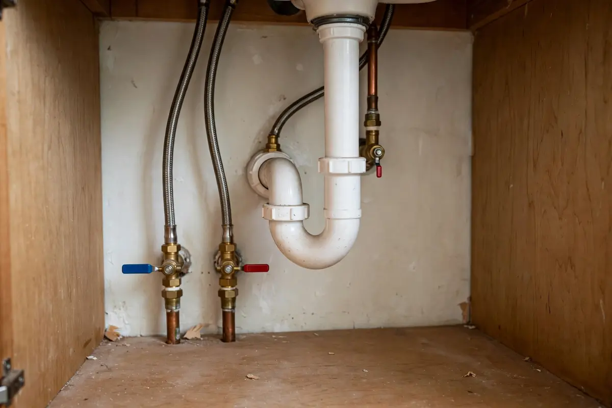 Plumber installing a new shower in an Anaheim bathroom