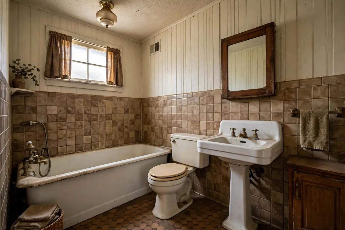 Plumber installing a new bathtub in an Anaheim bathroom