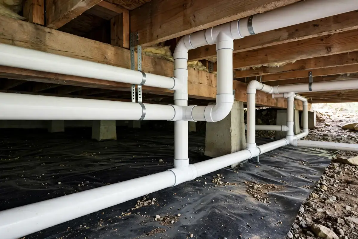 Plumber repairing a dripping kitchen faucet in Anaheim